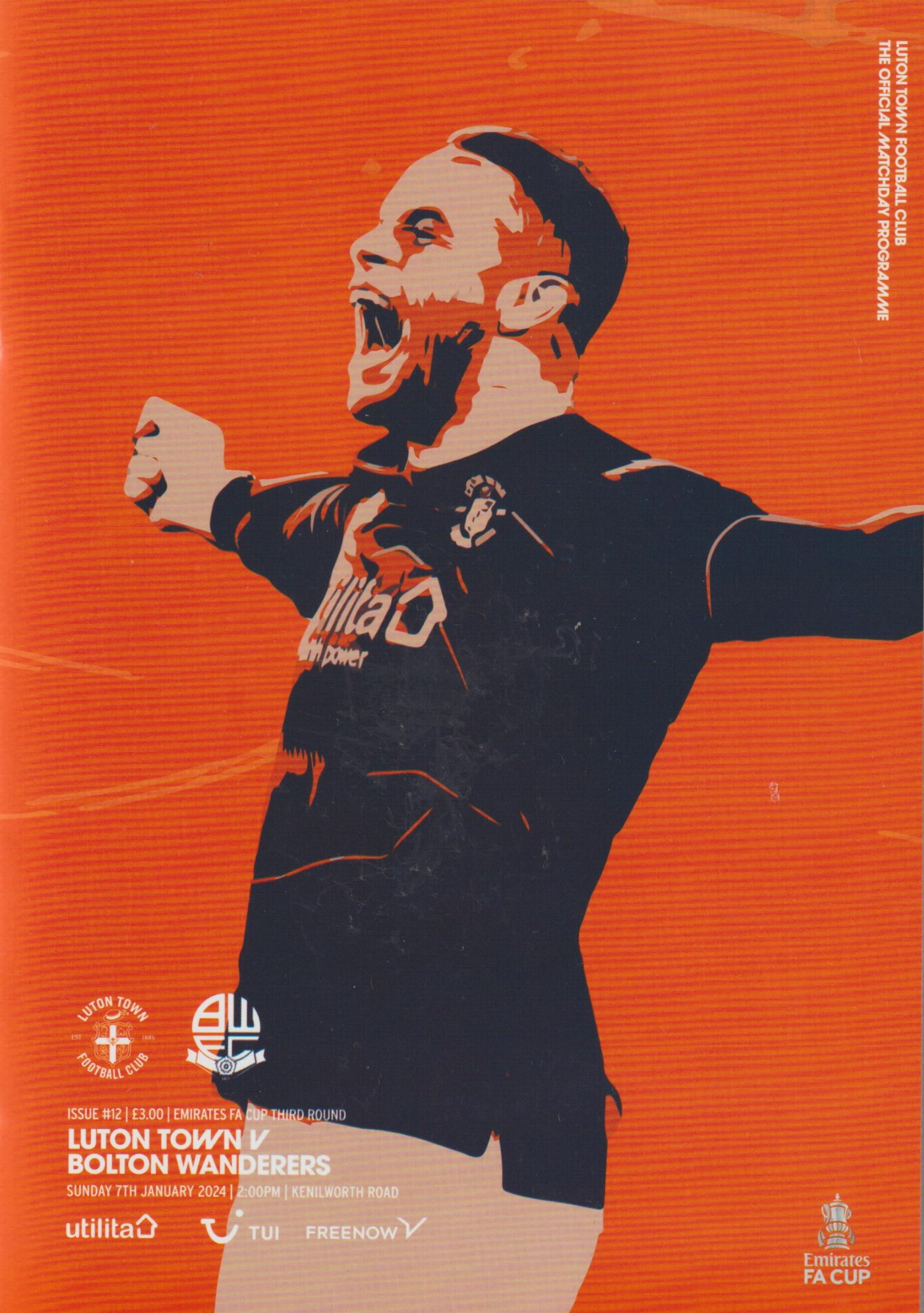 LUTON TOWN v BOLTON WANDERERS 2023/24 (FA CUP)